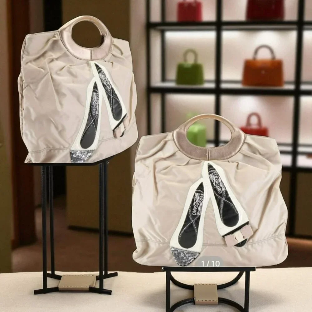 Salvatore Ferragamo Embellished VALA Tote - Picture 2 of 16